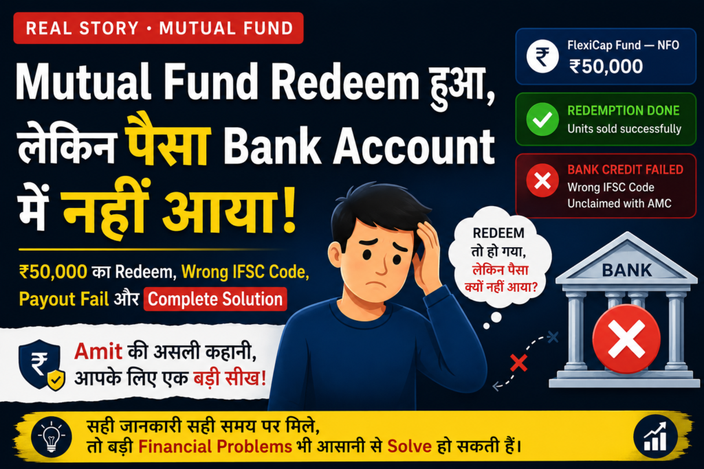 Mutual Fund Redemption Payout Failed Wrong IFSC Code Real Story